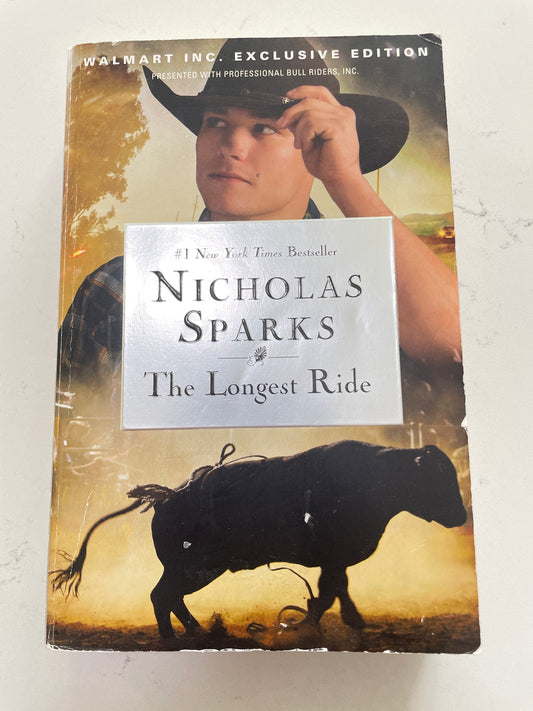 The Longest Ride by Nicholas Sparks (secondhand book)