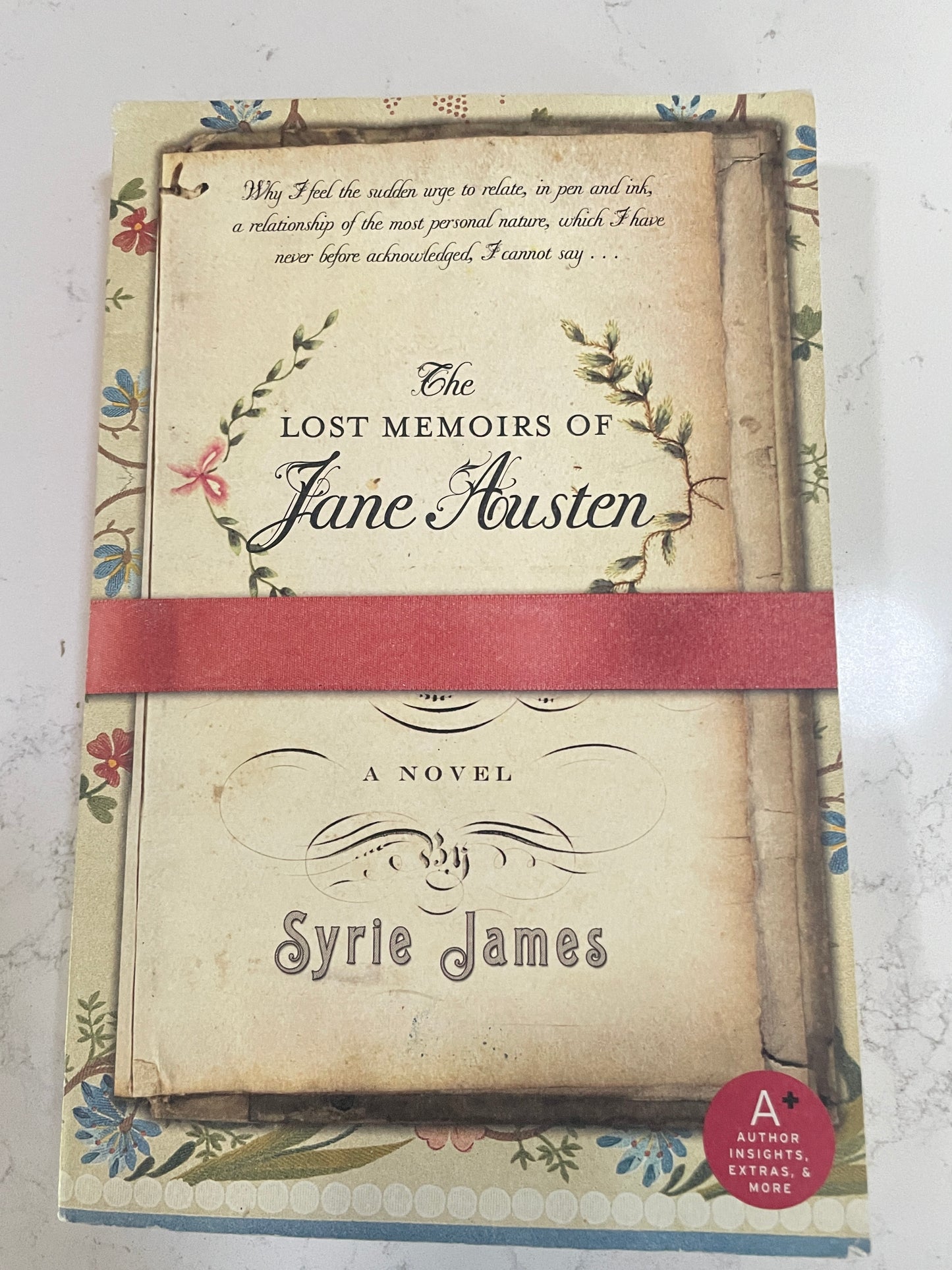 The Lost Memoirs of Jane Austen by Syrie James (used book)